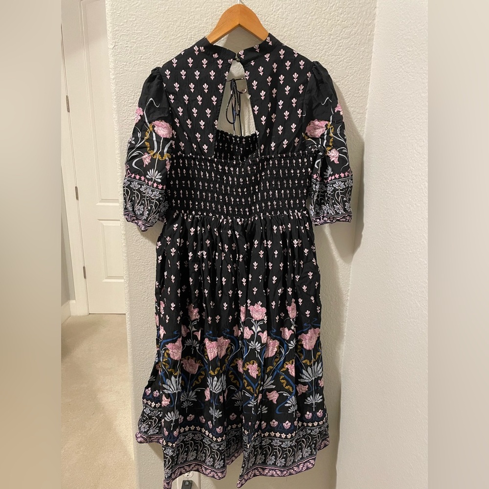 Anthropologie Dasha Smocked Dress, Sz M - Picture 5 of 7